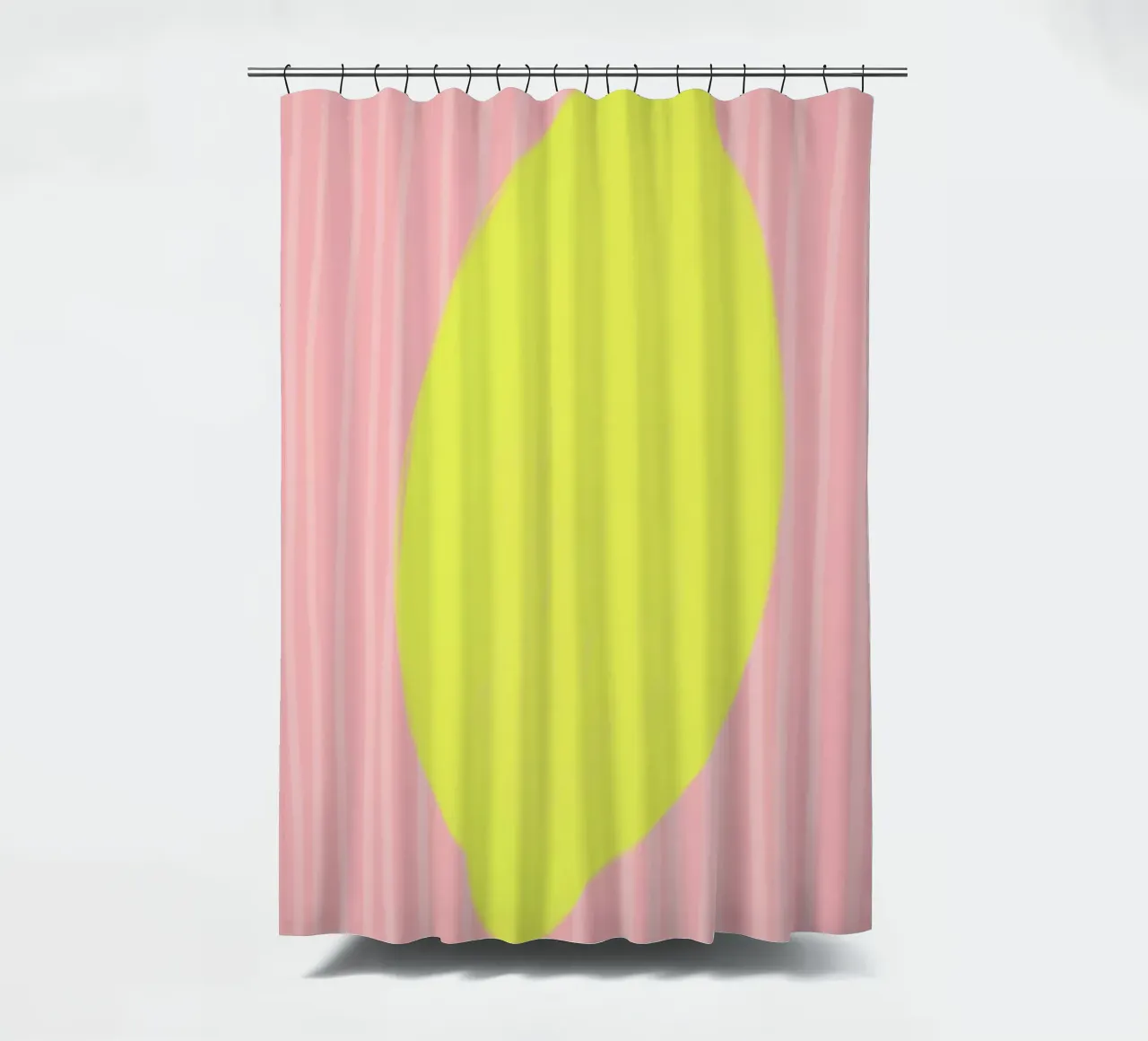 Zitrone Lemon gestreift soft tenda da doccia da Hej Ibiza by Ute Arnold