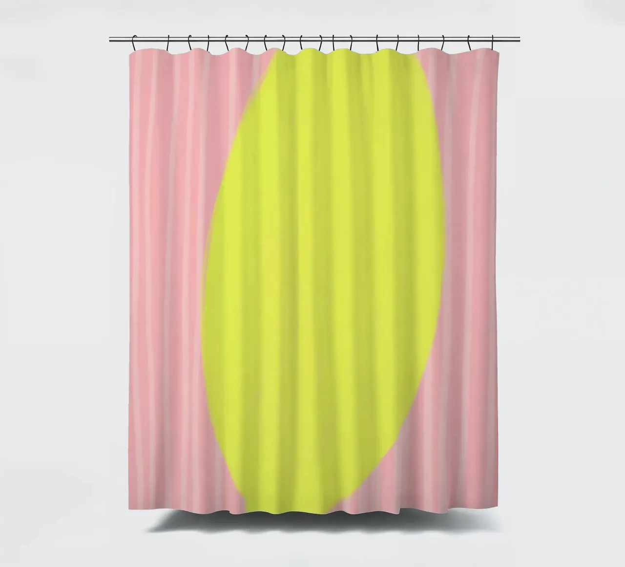 Zitrone Lemon gestreift soft tenda da doccia da Hej Ibiza by Ute Arnold