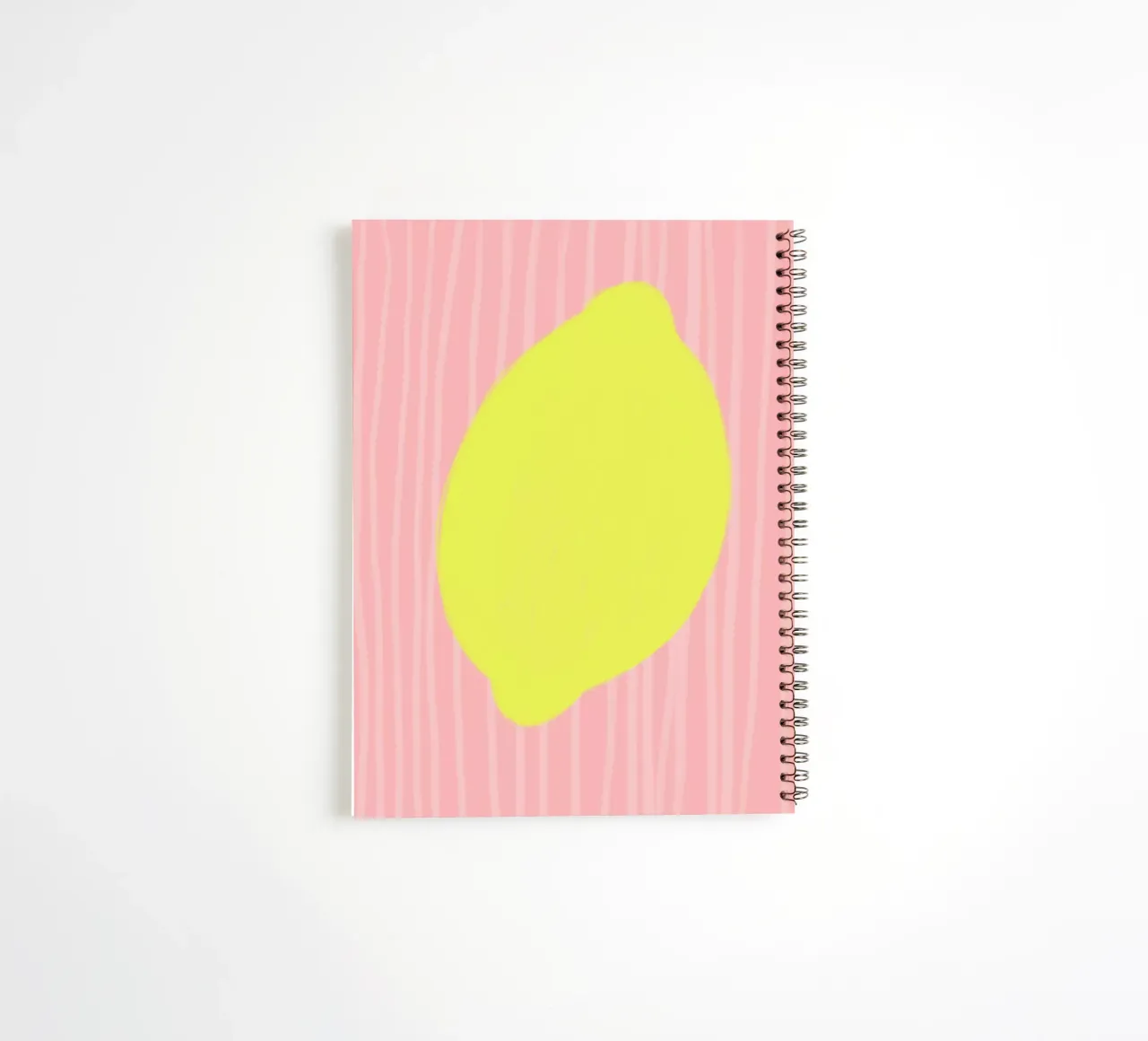 Zitrone Lemon gestreift soft diario ad anelli da Hej Ibiza by Ute Arnold