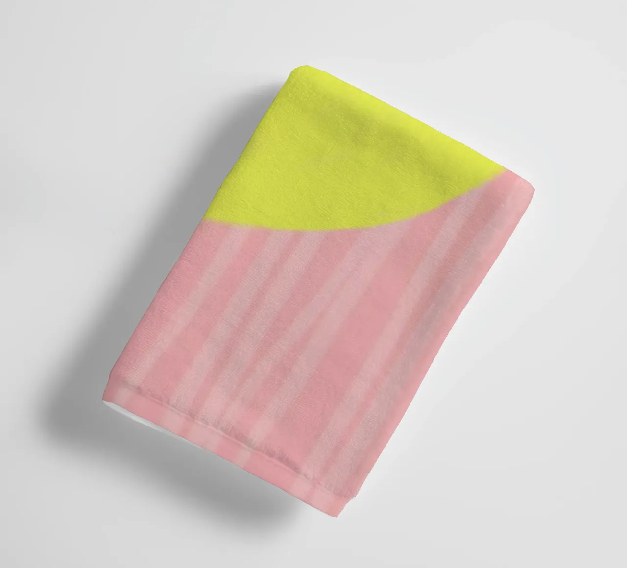 Zitrone Lemon gestreift soft Handtuch von Hej Ibiza by Ute Arnold