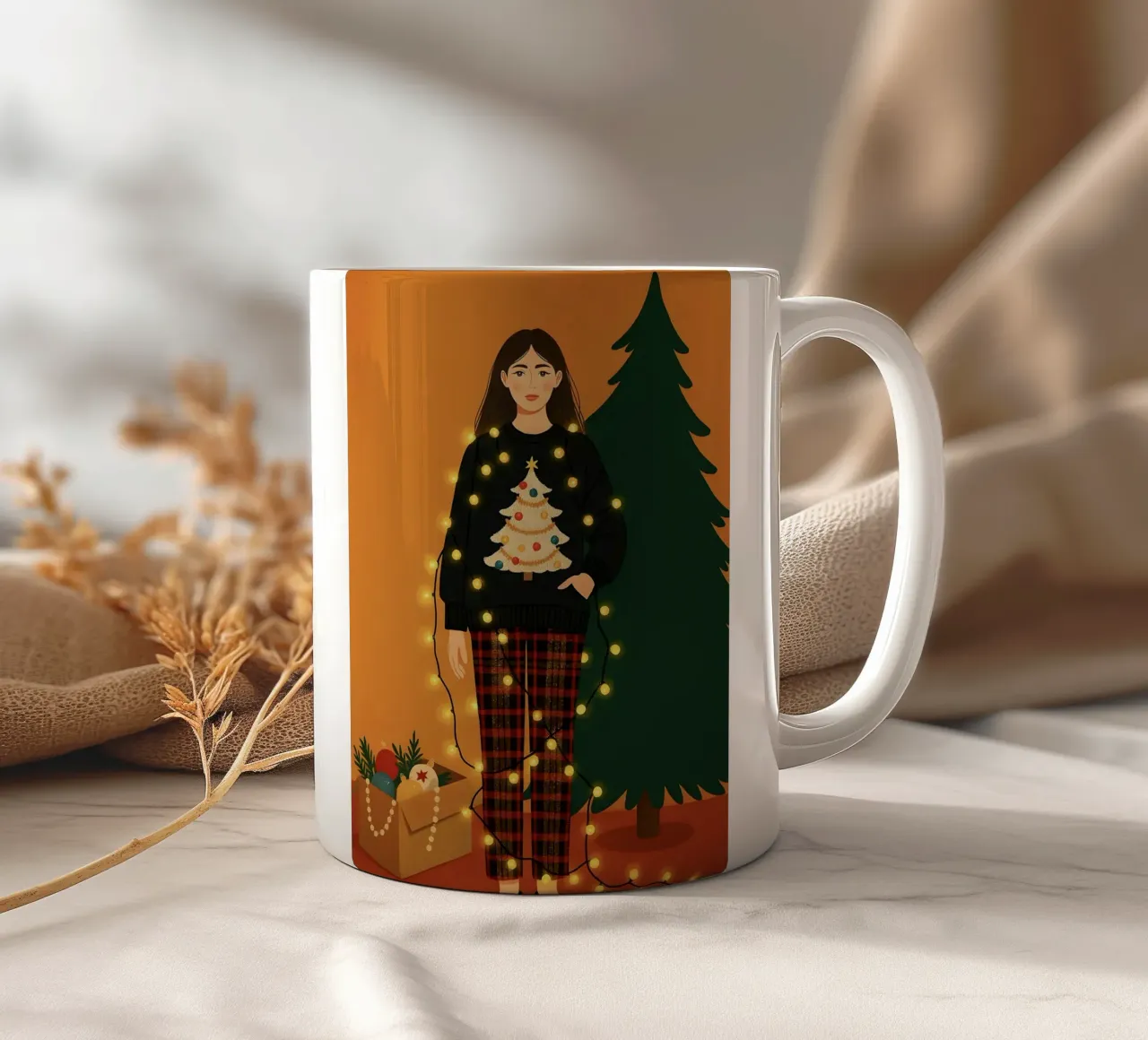 DECORARE L'ALBERO DI NATALE tazza in ceramica da CHRISTMAS ART