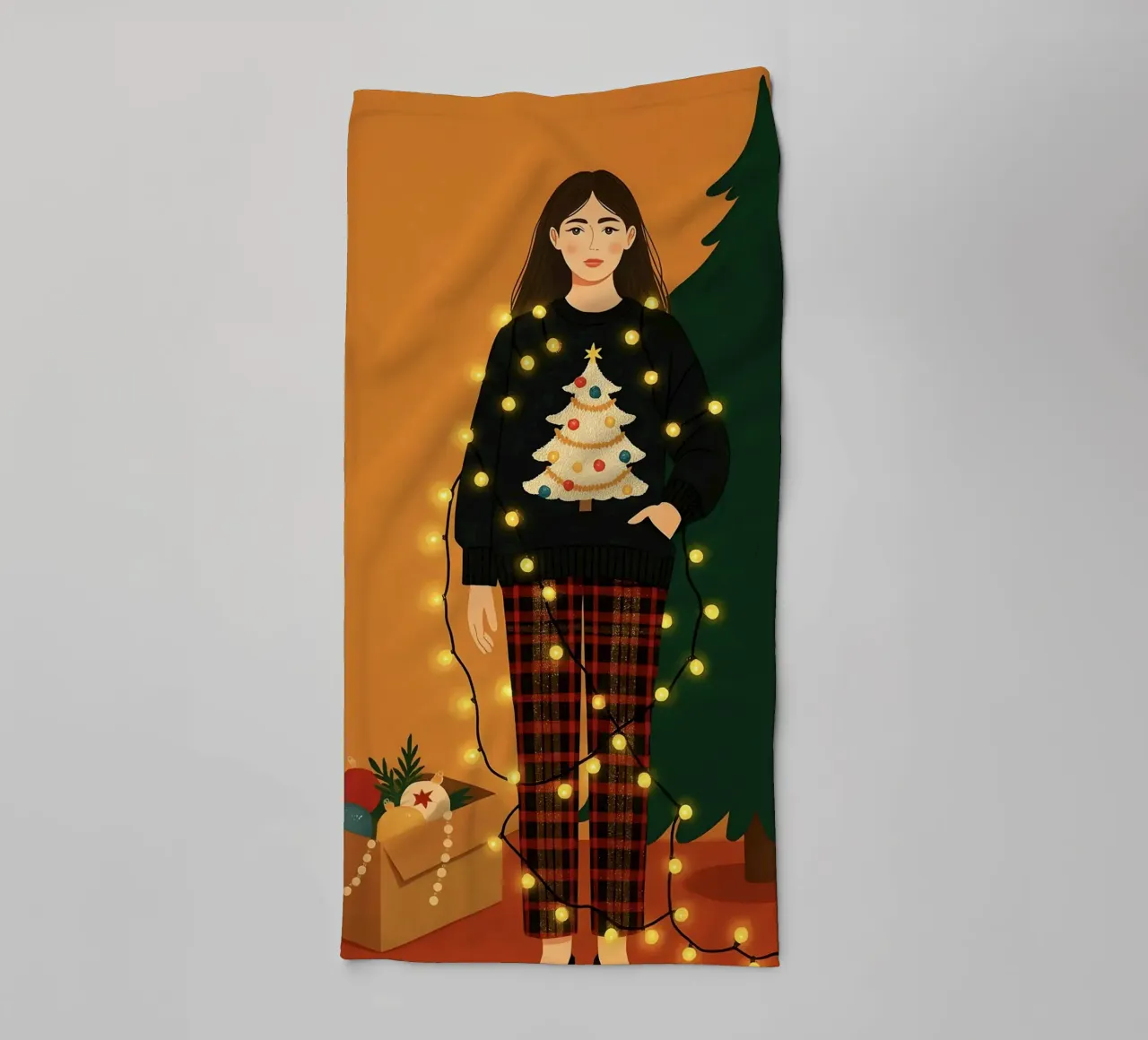 DECORARE L'ALBERO DI NATALE asciugamano da bagno da CHRISTMAS ART