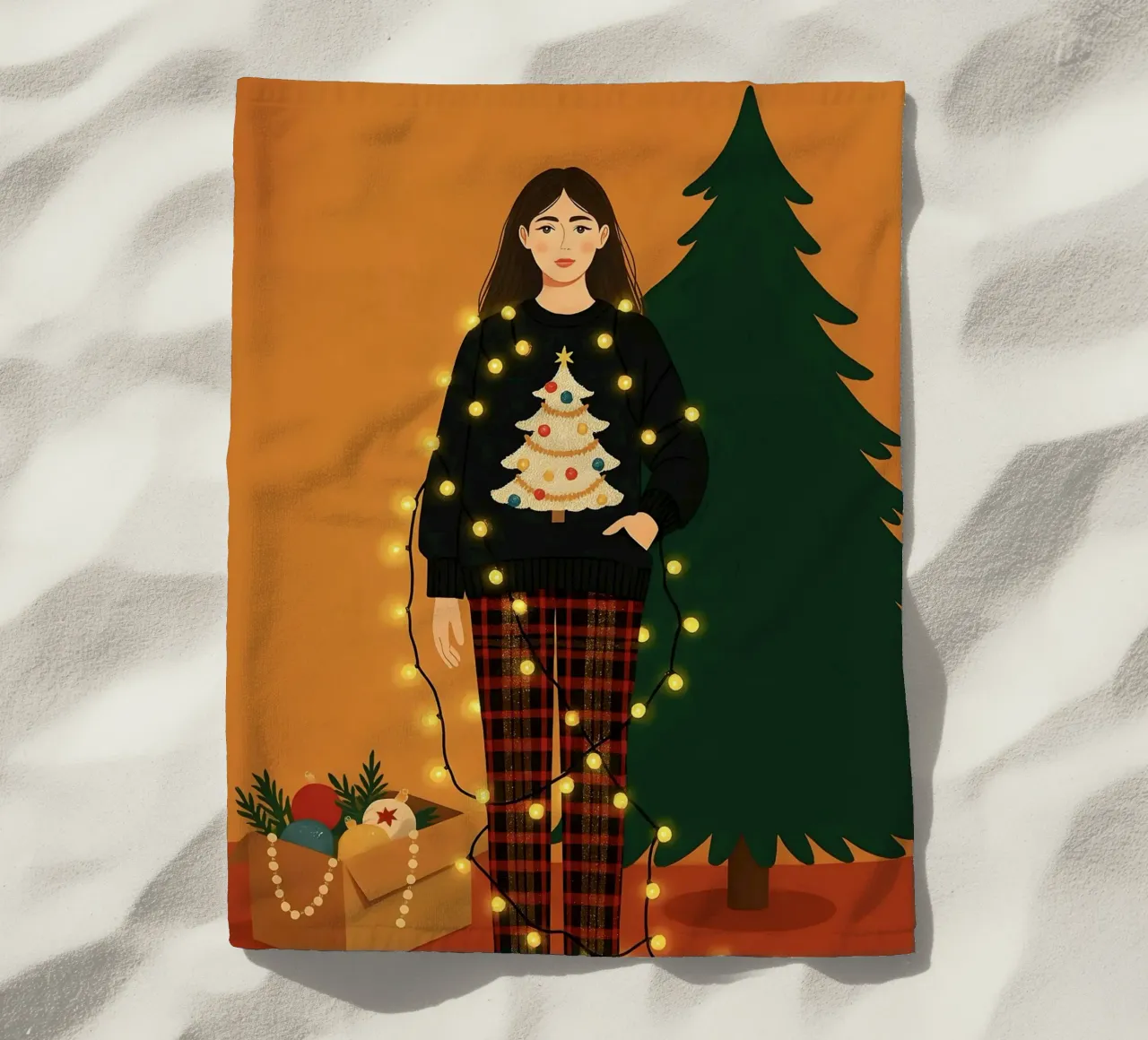 DECORARE L'ALBERO DI NATALE telo mare da CHRISTMAS ART