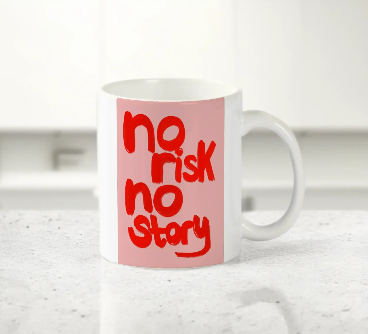 no risk no story tazza in ceramica da Hej Ibiza by Ute Arnold