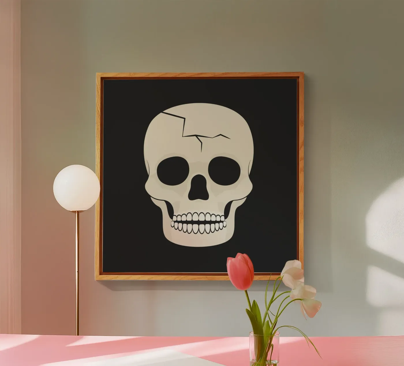 Skull plexiglas de Lidia Blomgren