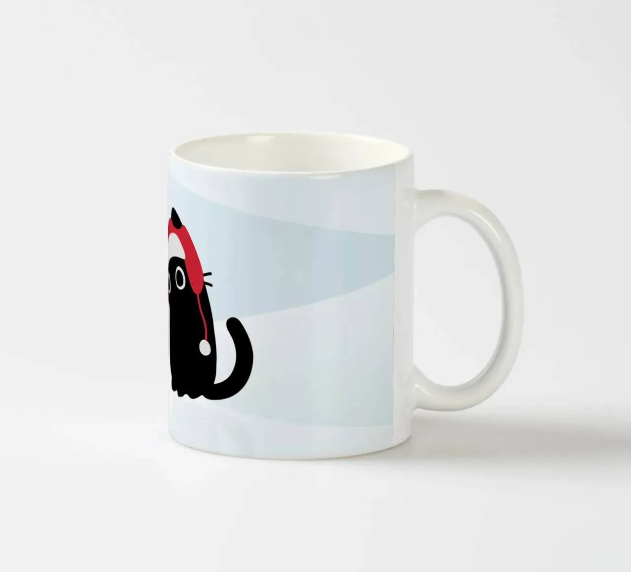 Gatto e verme #2 tazza in ceramica da Hightown Design