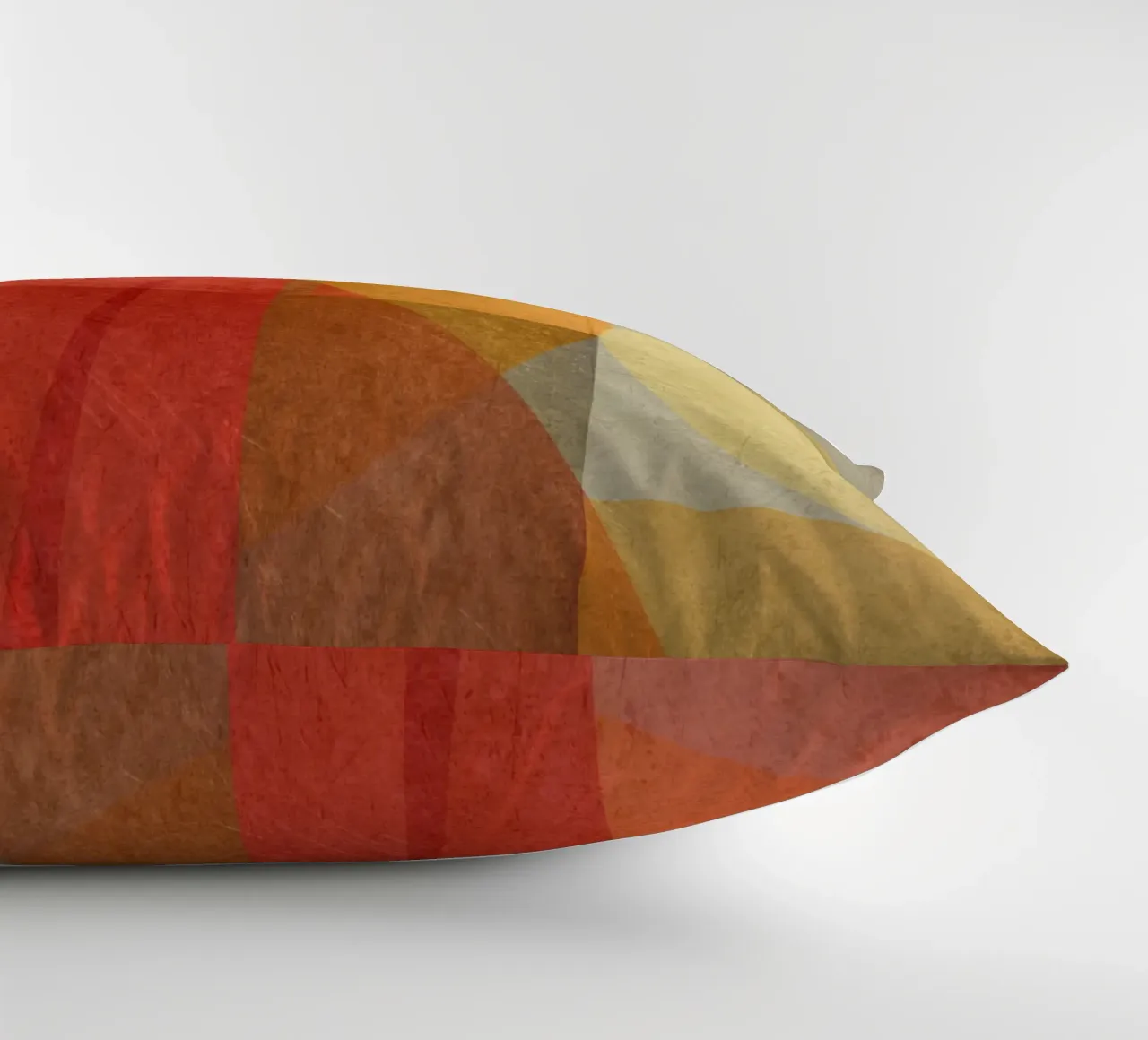 Abstract composition in red and yellow cuscino da MirimoART