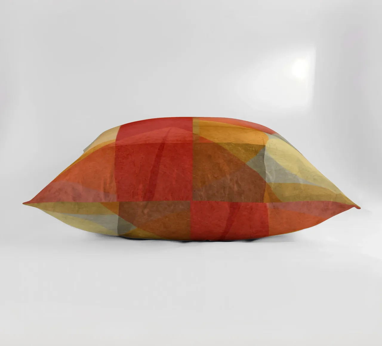 Abstract composition in red and yellow cuscino da MirimoART