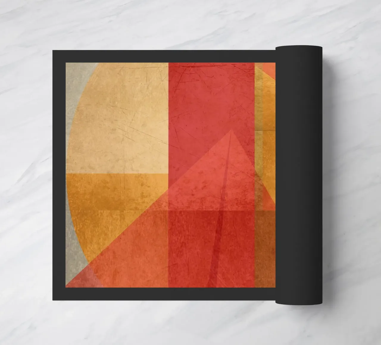 Abstract composition in red and yellow zerbino da MirimoART