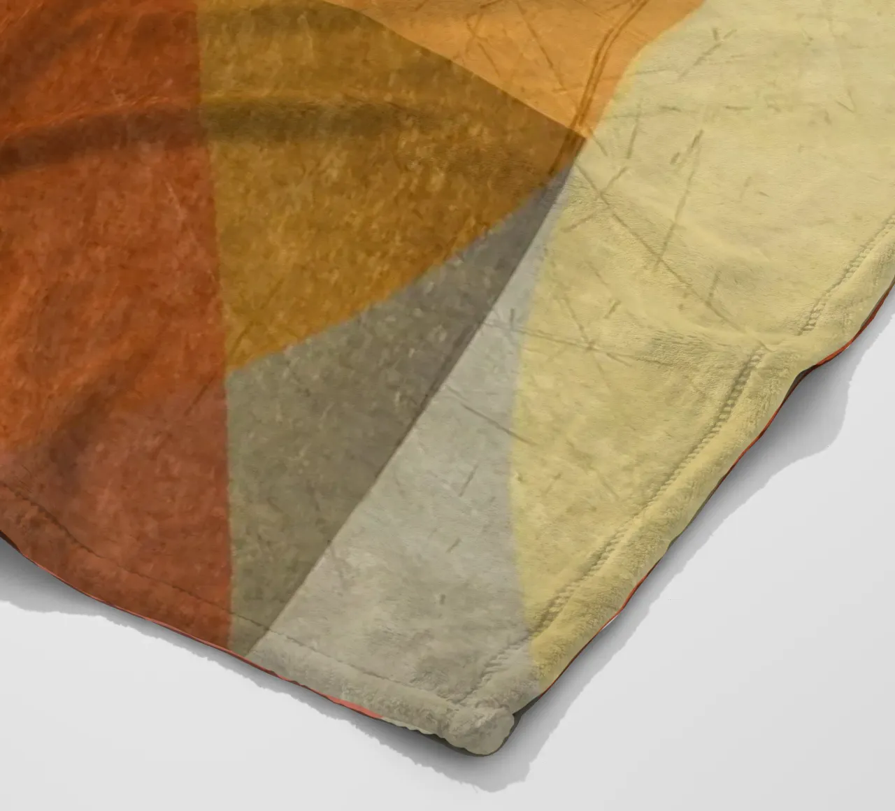 Abstract composition in red and yellow manta de franela de MirimoART