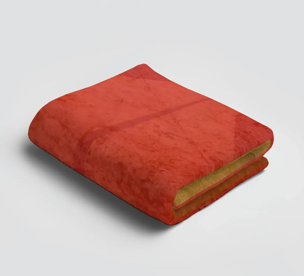 Abstract composition in red and yellow serviette de bain de MirimoART