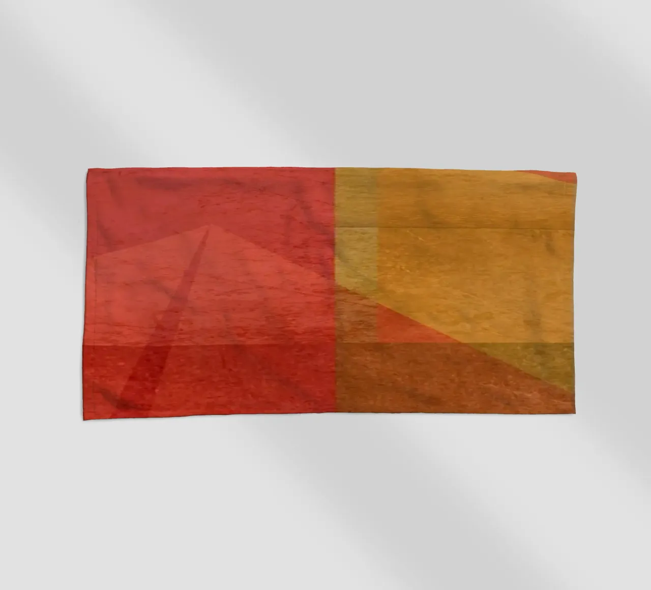 Abstract composition in red and yellow Strandtuch von MirimoART