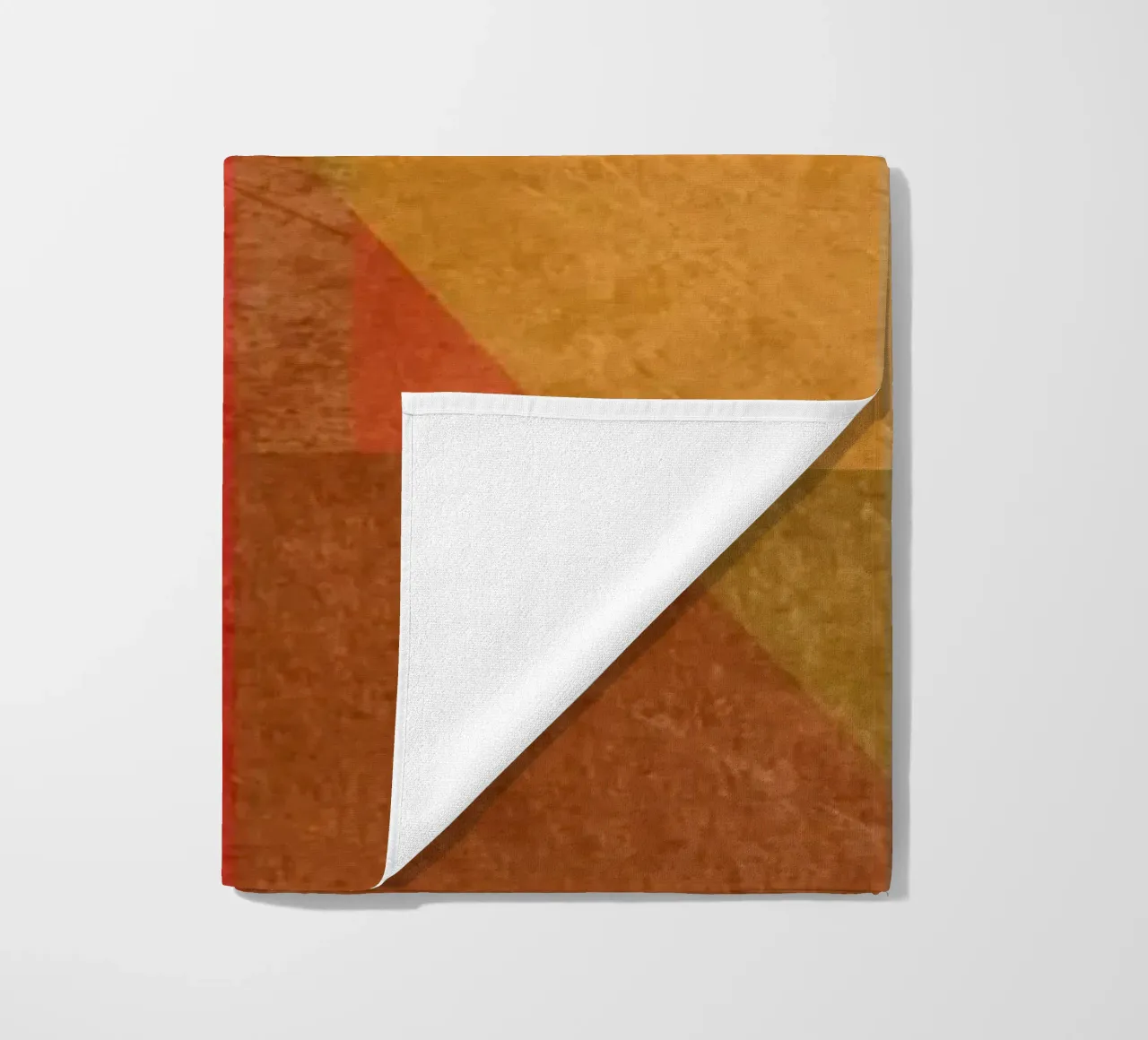 Abstract composition in red and yellow Strandtuch von MirimoART