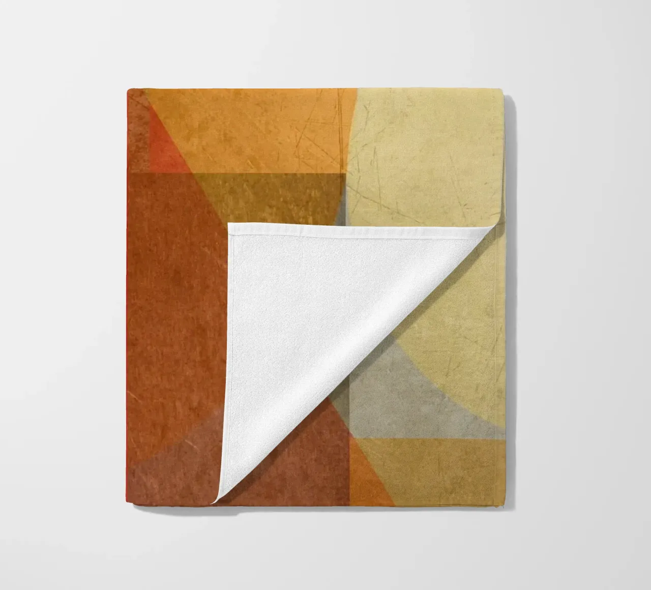 Abstract composition in red and yellow Strandtuch von MirimoART
