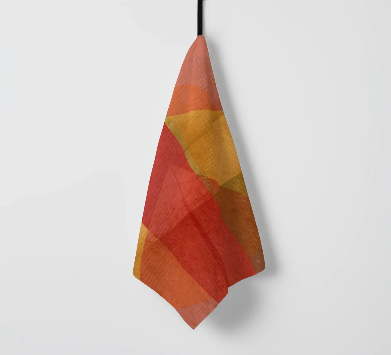 Abstract composition in red and yellow canovaccio da cucina da MirimoART