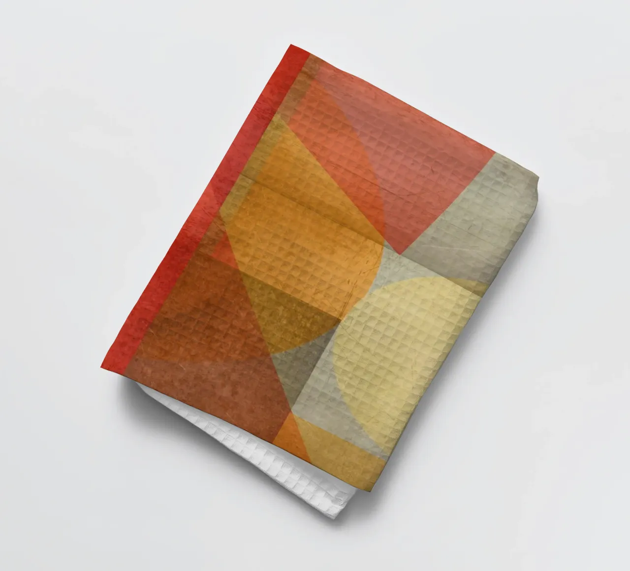Abstract composition in red and yellow canovaccio da cucina da MirimoART