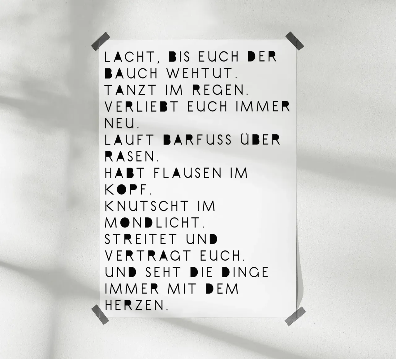 voir avec le cœur poster de maramirage