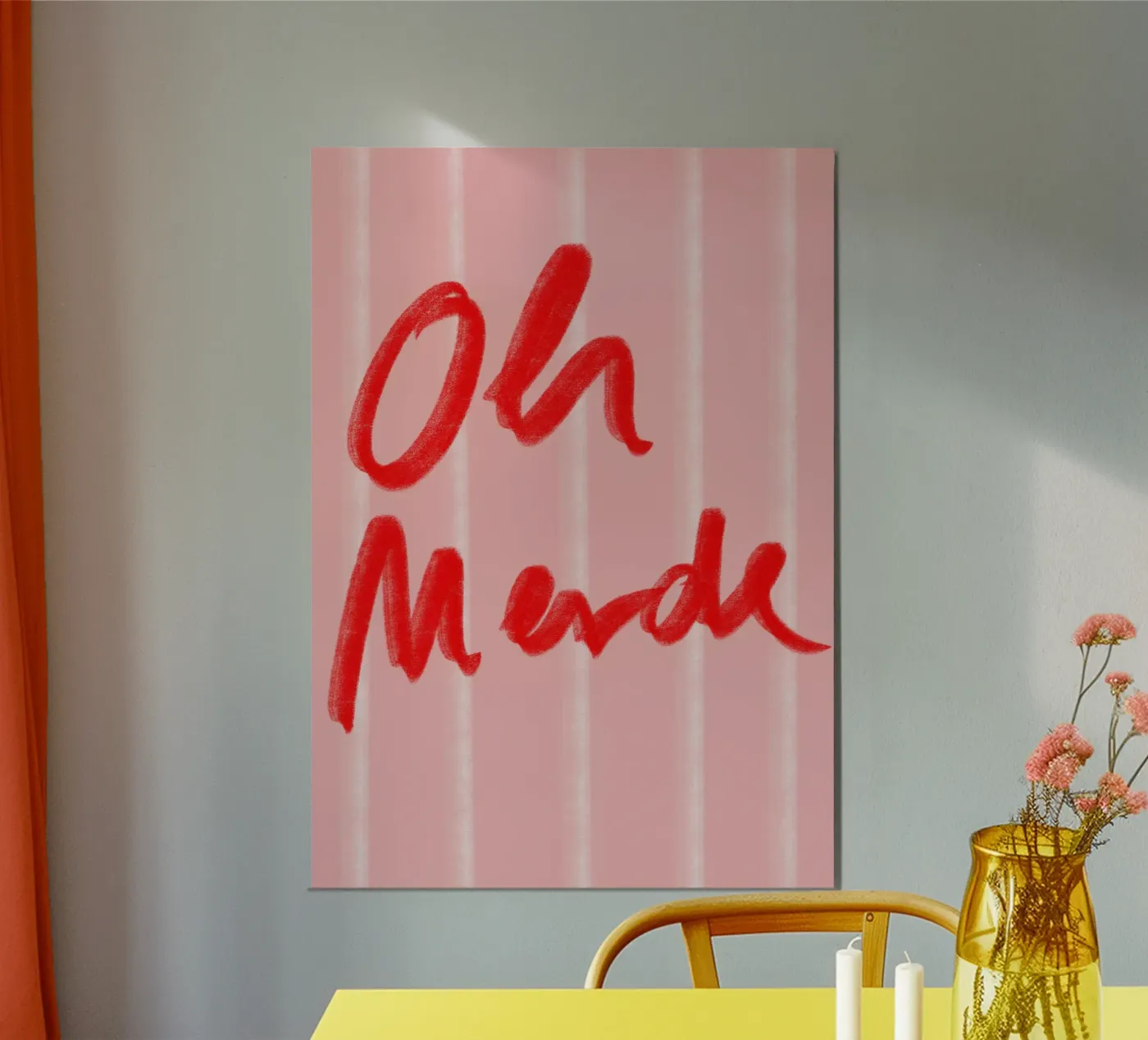 oh merde poster da Hej Ibiza by Ute Arnold