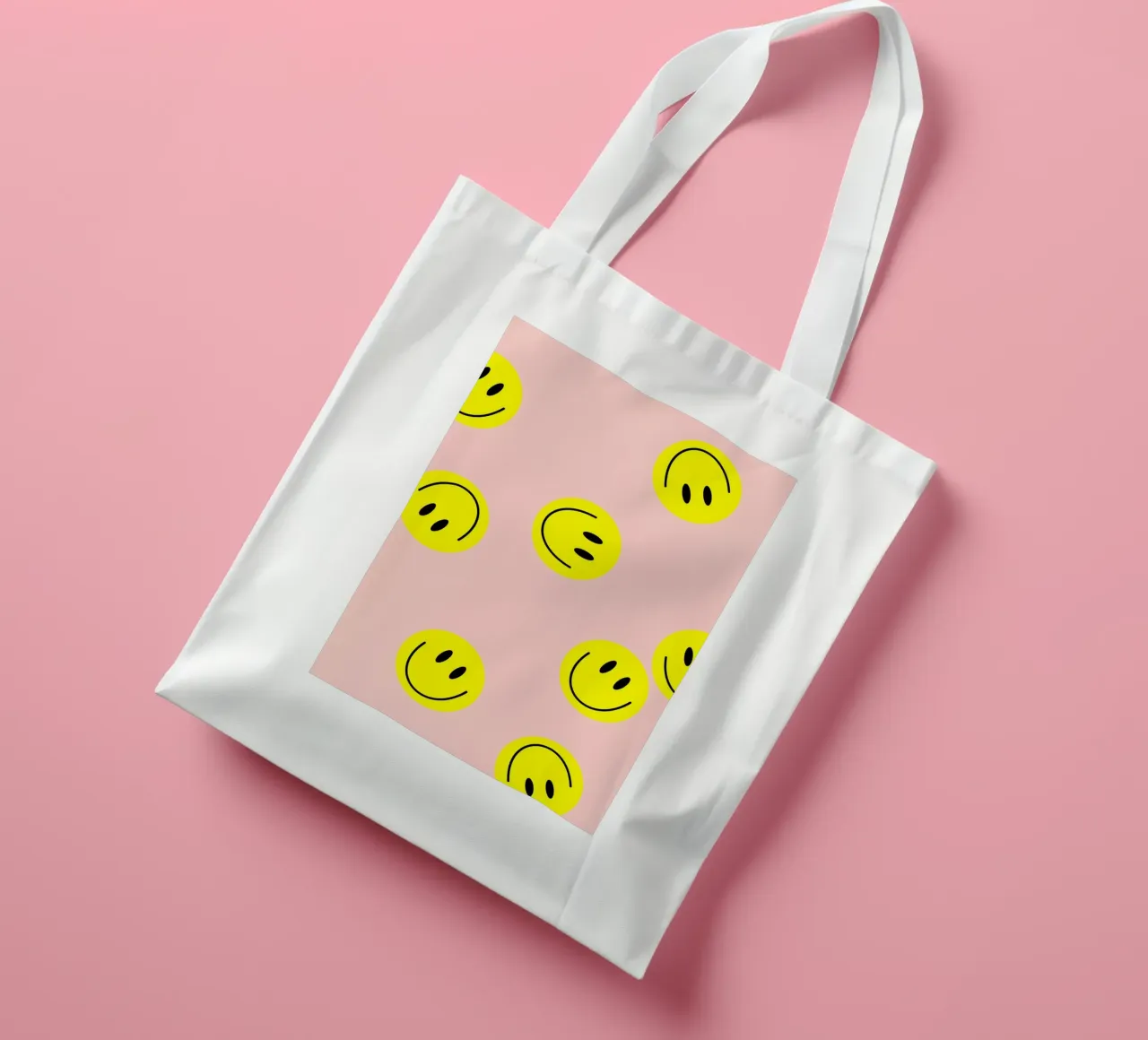smiley flying tote bag by Hej Ibiza by Ute Arnold