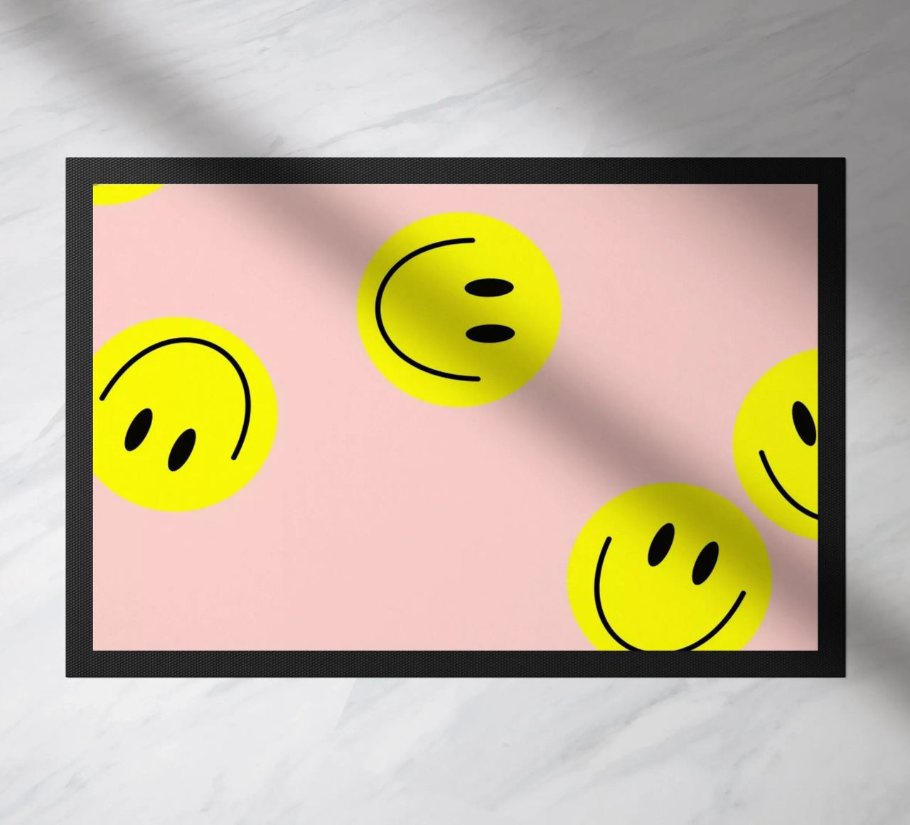 smiley flying doormat by Hej Ibiza by Ute Arnold