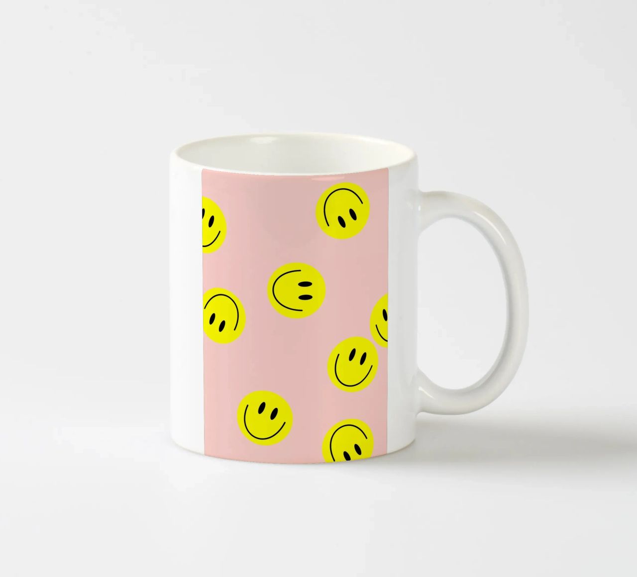 smiley flying ceramic mug by Hej Ibiza by Ute Arnold