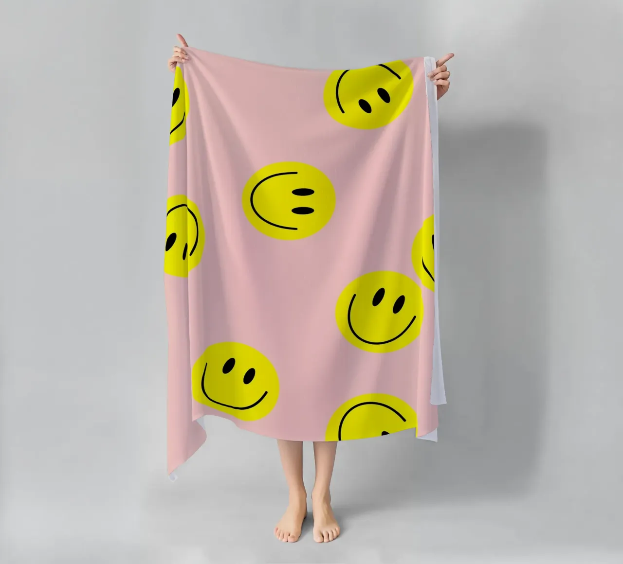 smiley flying telo mare da Hej Ibiza by Ute Arnold