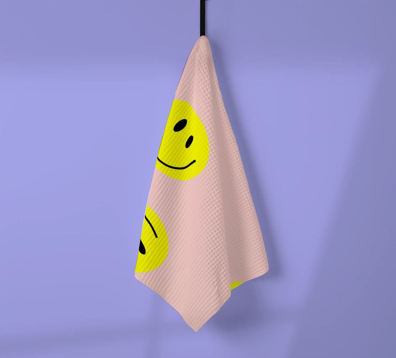 smiley flying Geschirrtuch von Hej Ibiza by Ute Arnold