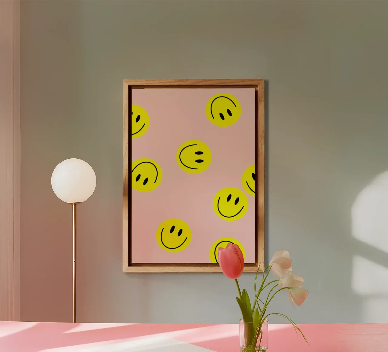 smiley flying Alu-Dibond von Hej Ibiza by Ute Arnold