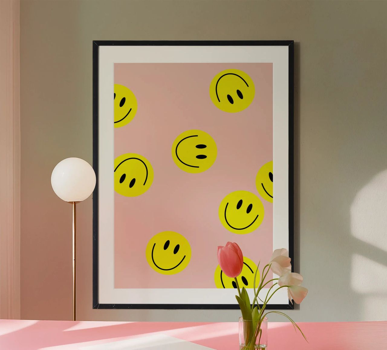smiley flying Poster von Hej Ibiza by Ute Arnold