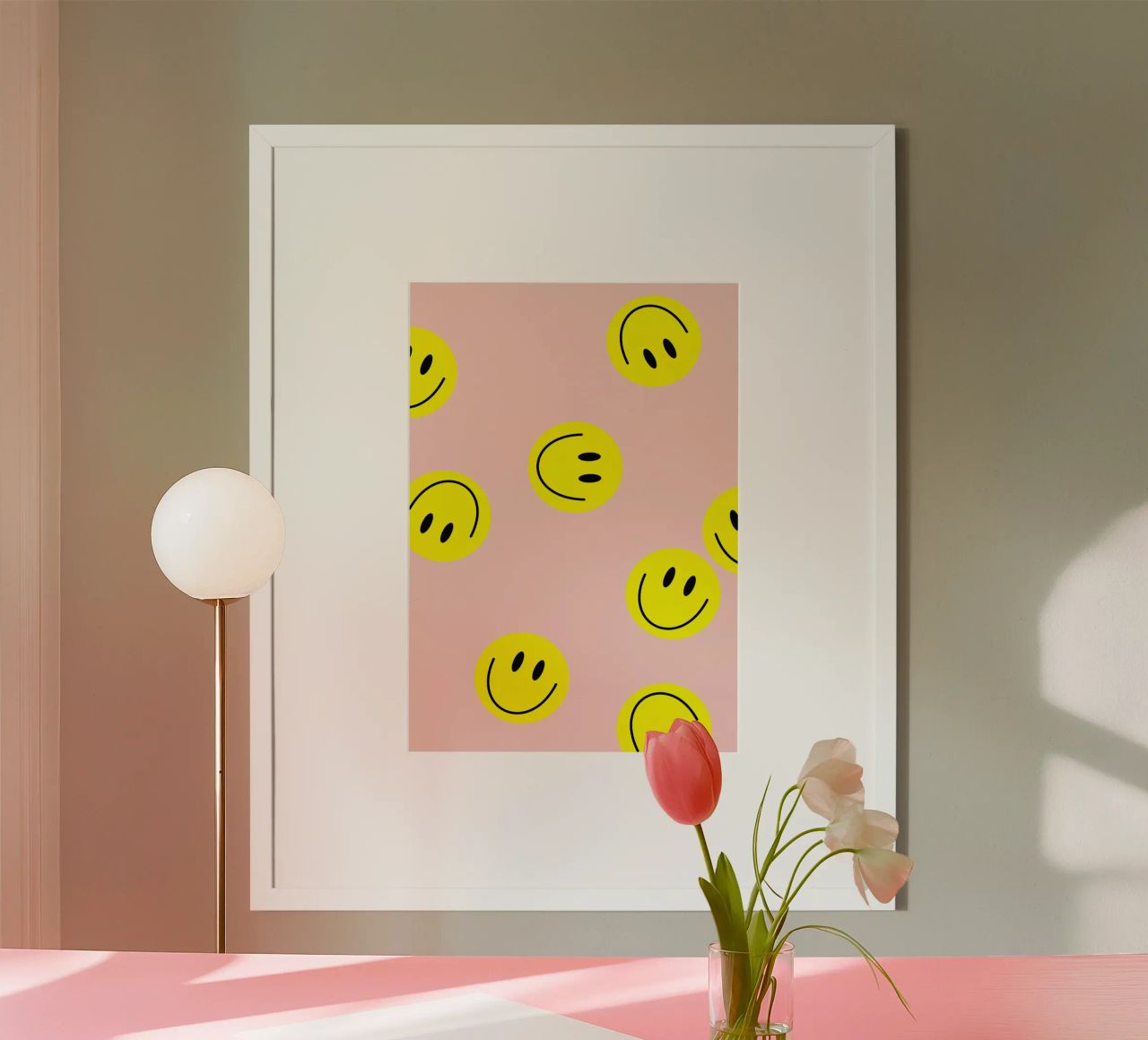 smiley flying Poster von Hej Ibiza by Ute Arnold