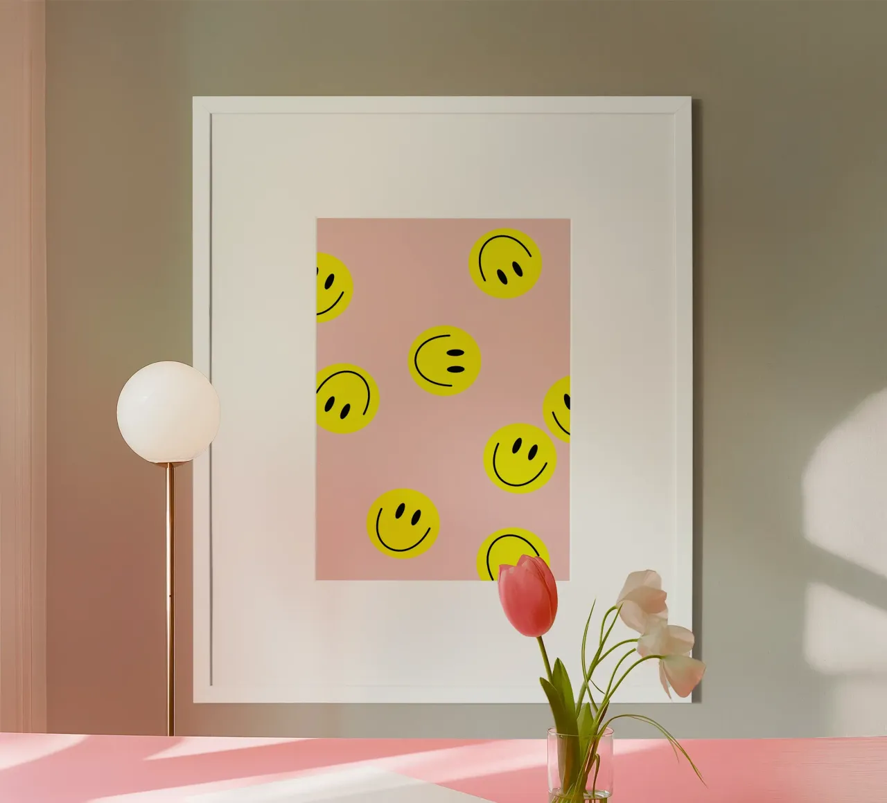 smiley flying poster da Hej Ibiza by Ute Arnold