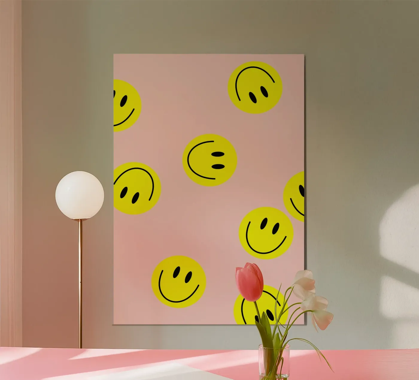 smiley flying poster de Hej Ibiza by Ute Arnold