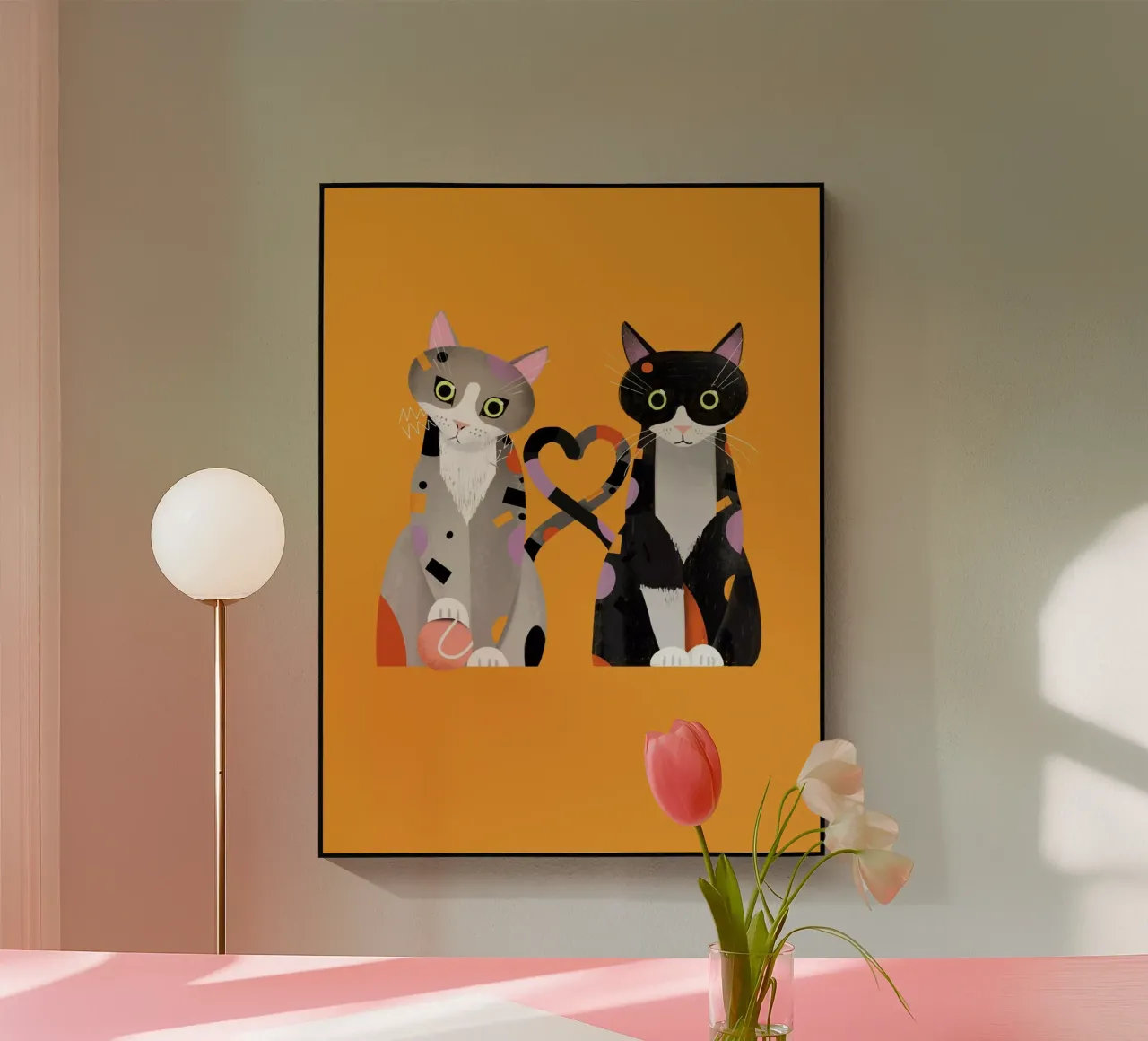 Cat Love plexiglass da Birgit Palma