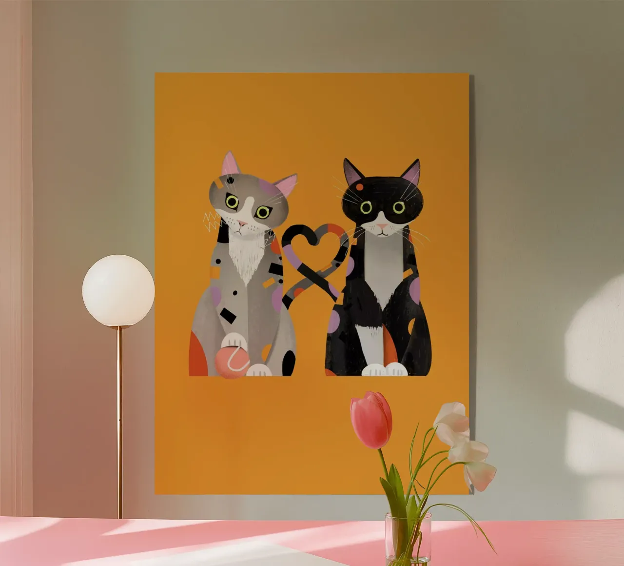 Cat Love plexiglass da Birgit Palma
