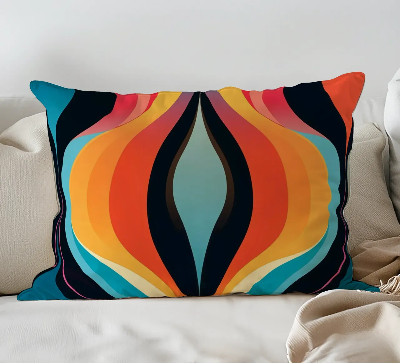 The 60s are back decorative cushion by Autofocus