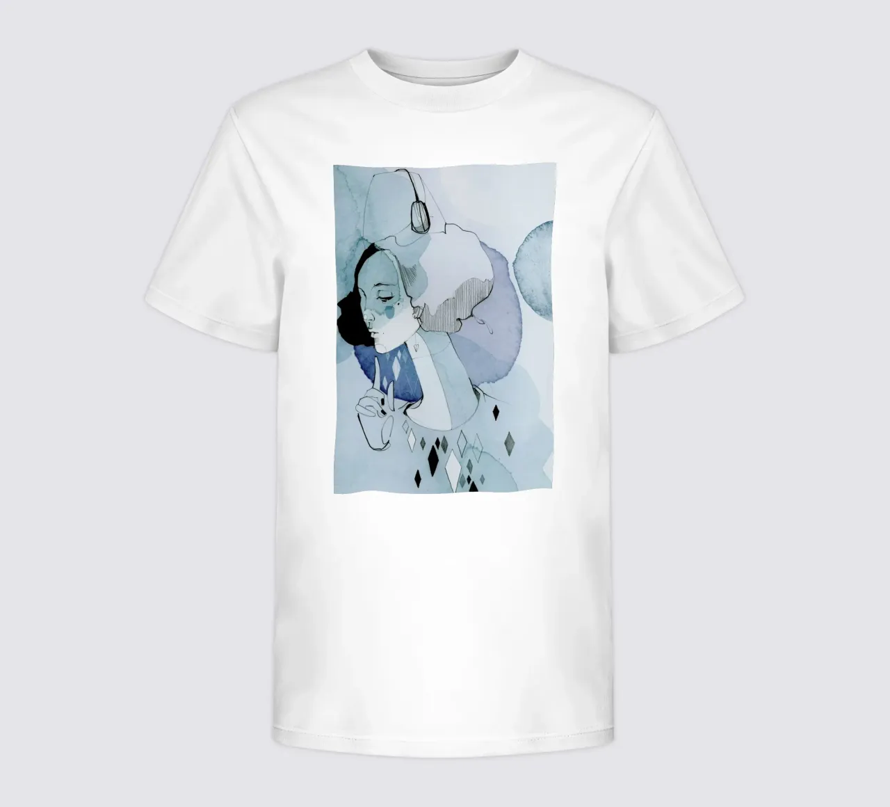 Miss Alva kids t-shirt by Ekaterina Koroleva