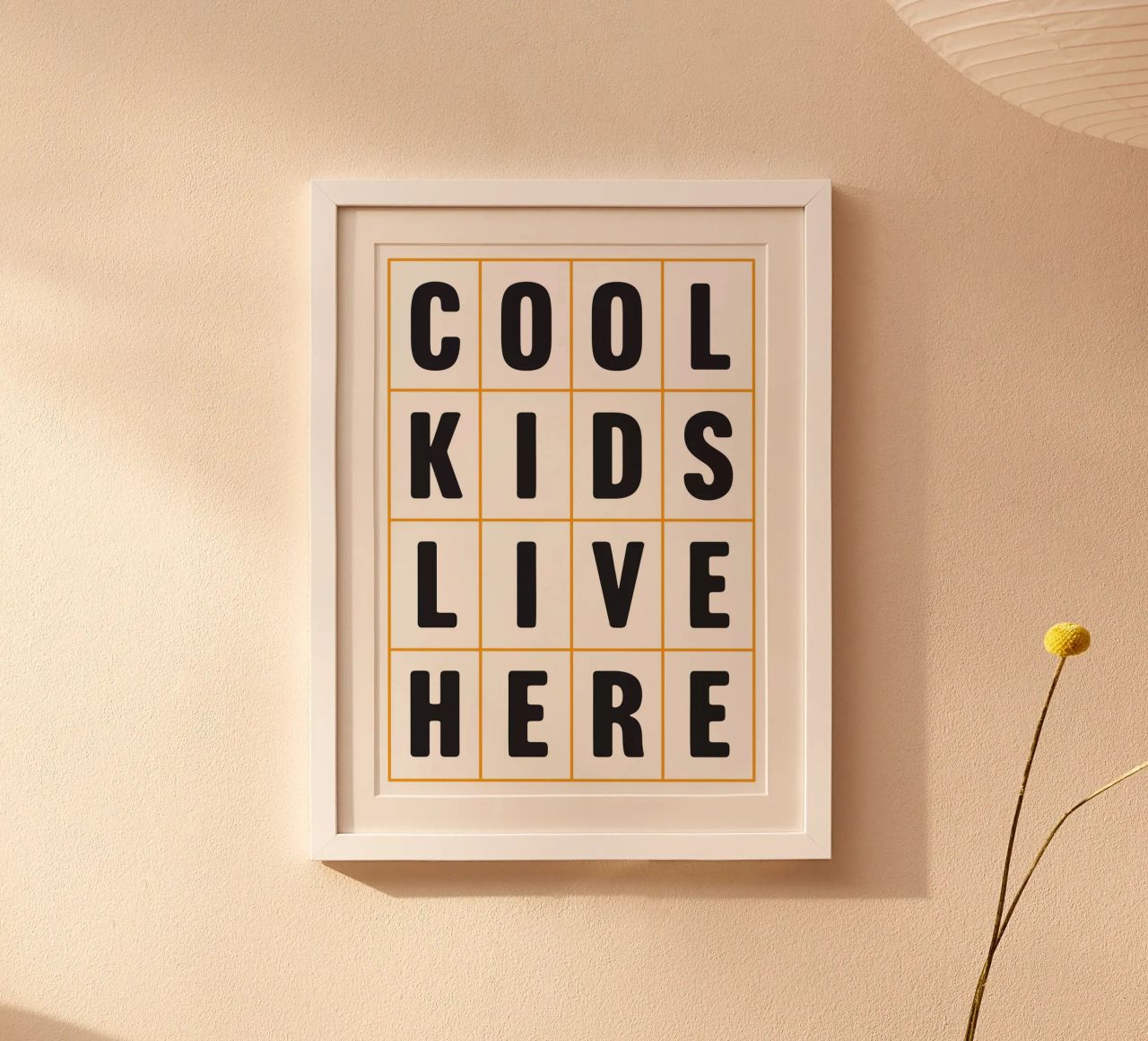 Hier wohnen die coolen Kids Poster von Lolly & Roobs