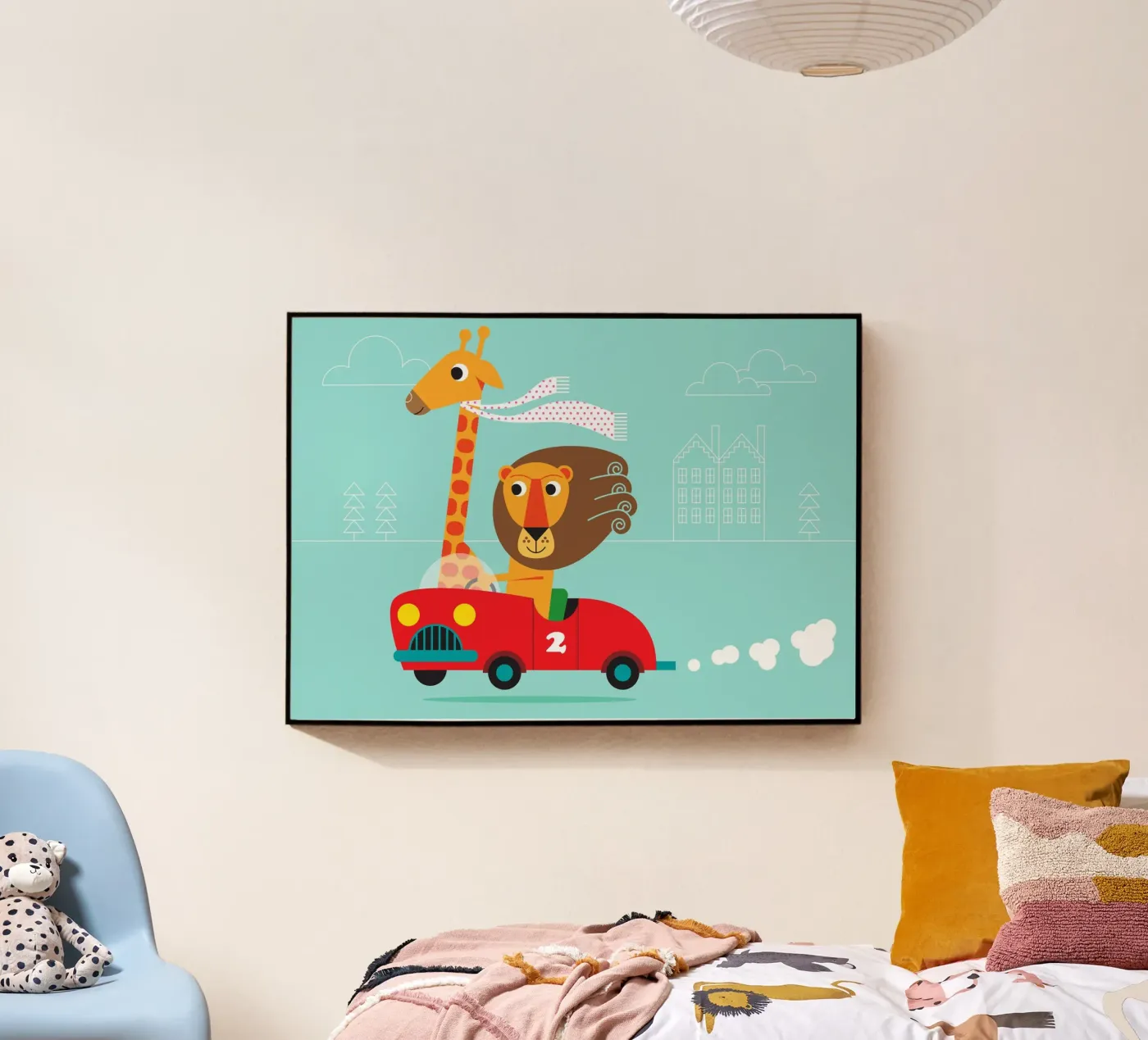 Leone e giraffa plexiglass da Looks n Brains