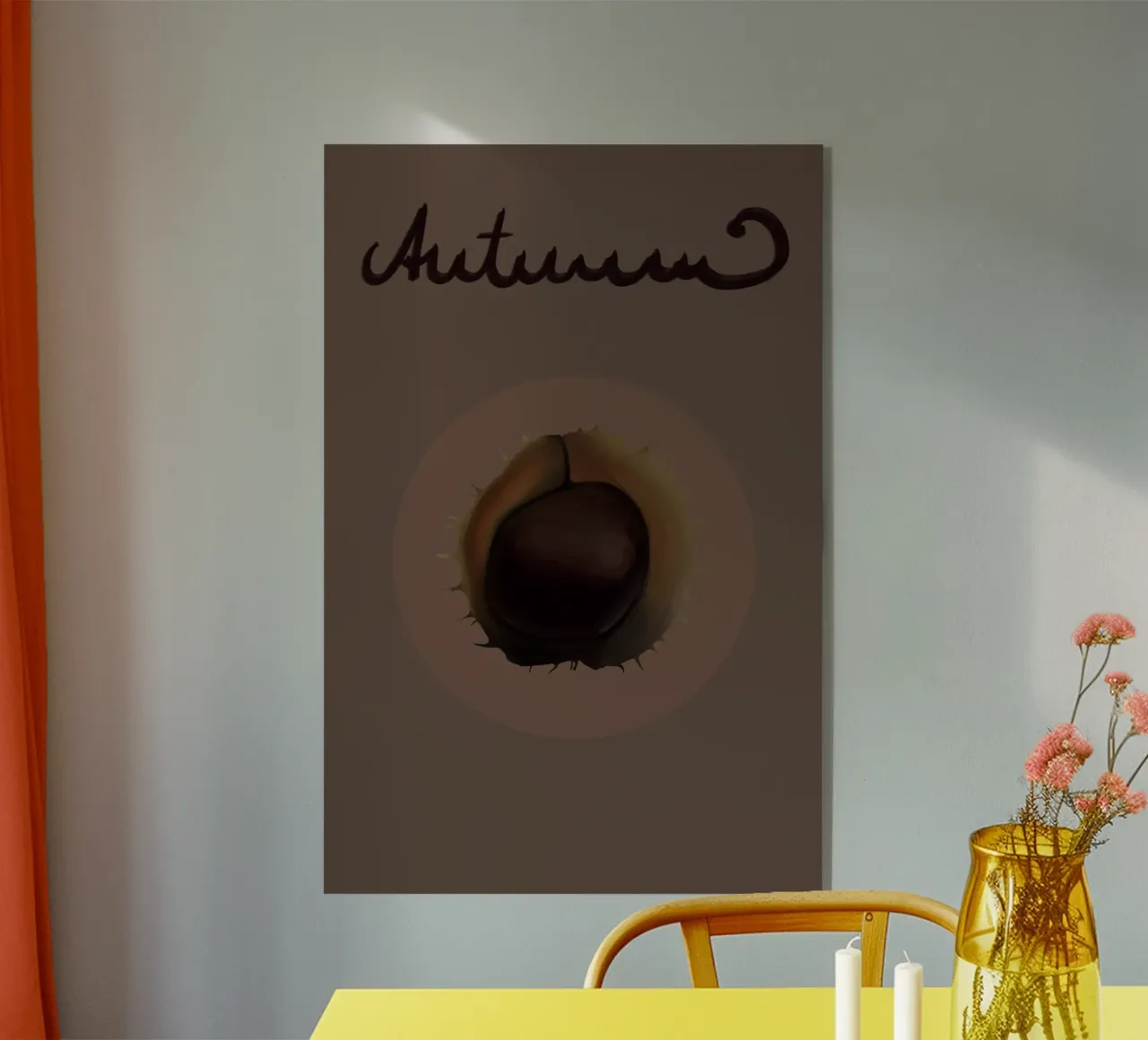 Cuore d'autunno plexiglass da Hetty Lu