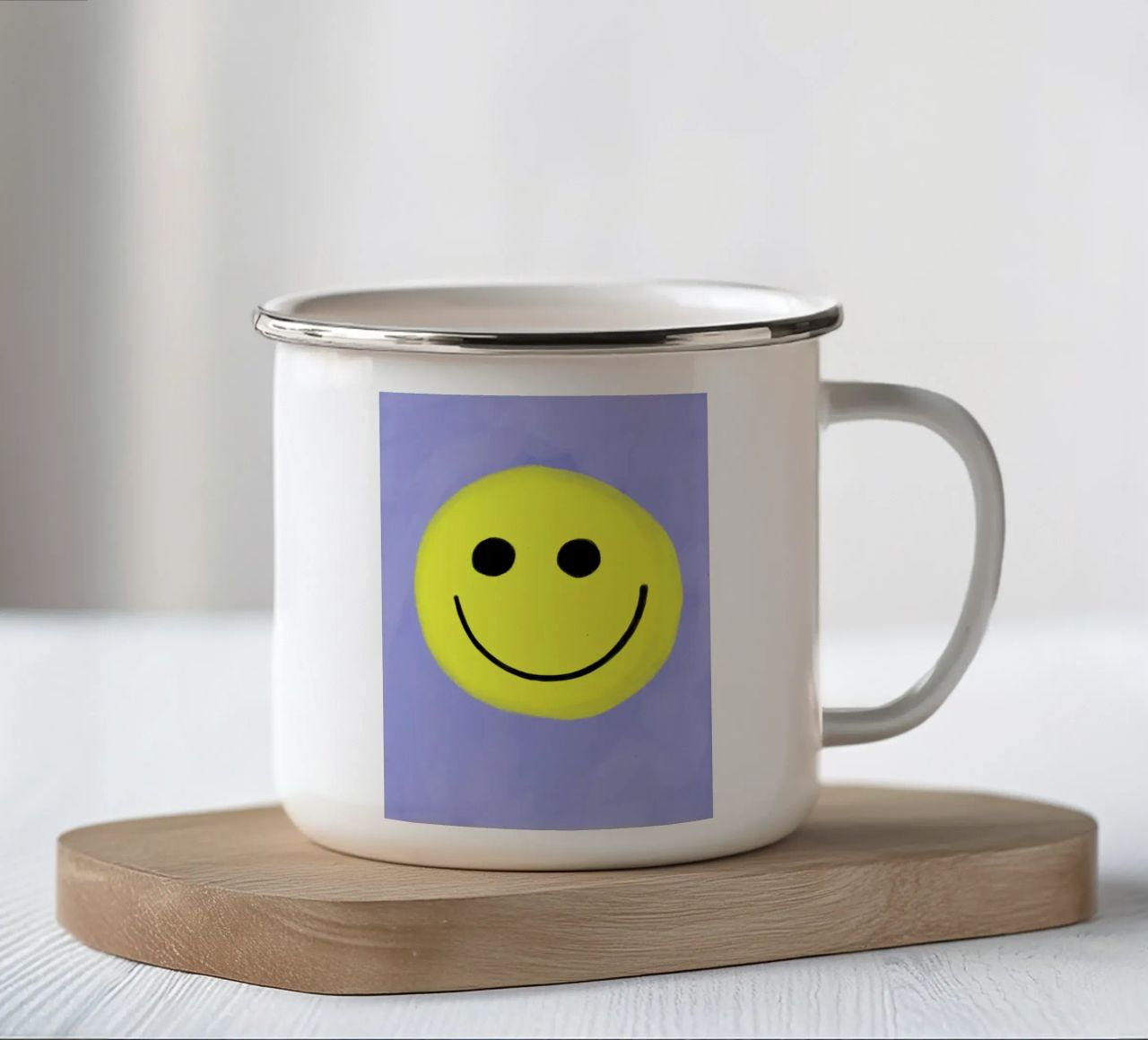 Smiley Smile tazza in smalto da Hej Ibiza by Ute Arnold