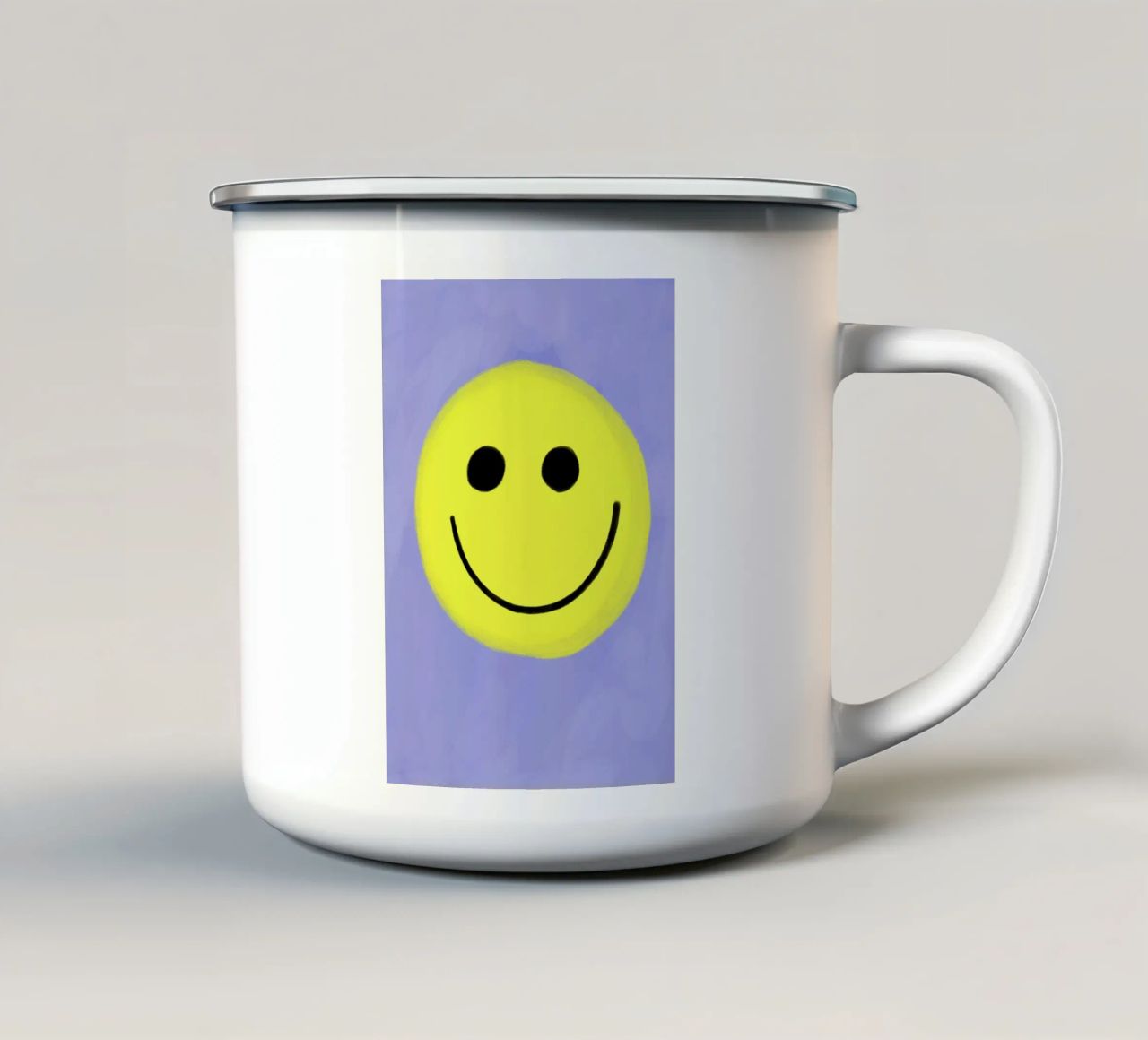 Smiley Smile tazza in smalto da Hej Ibiza by Ute Arnold