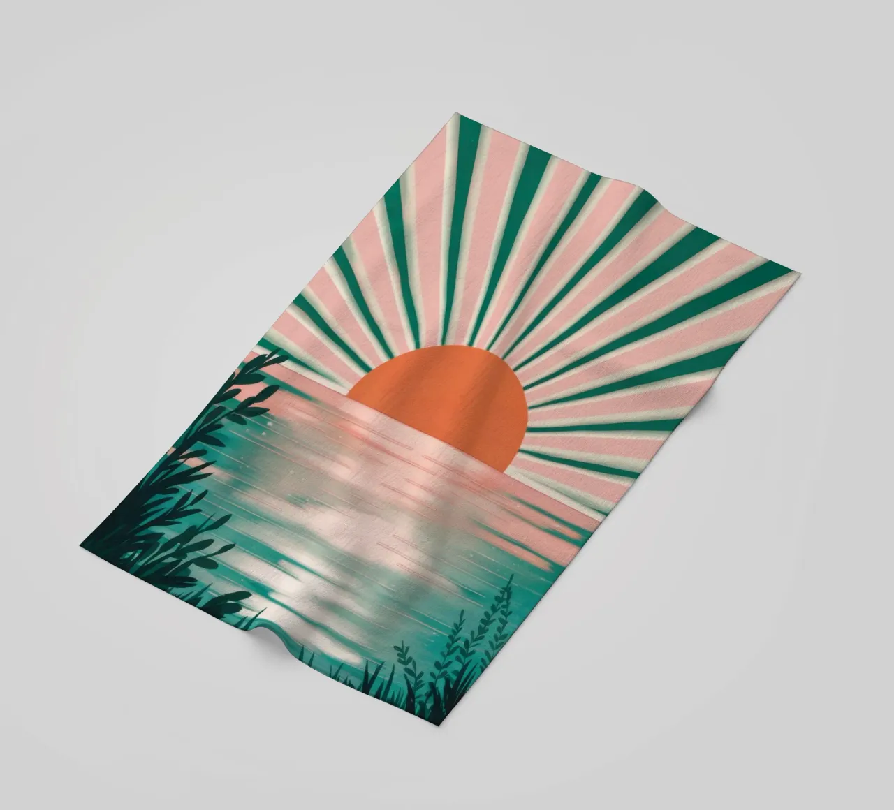 Tramonto sul mare di smeraldo telo mare da Sun Riser