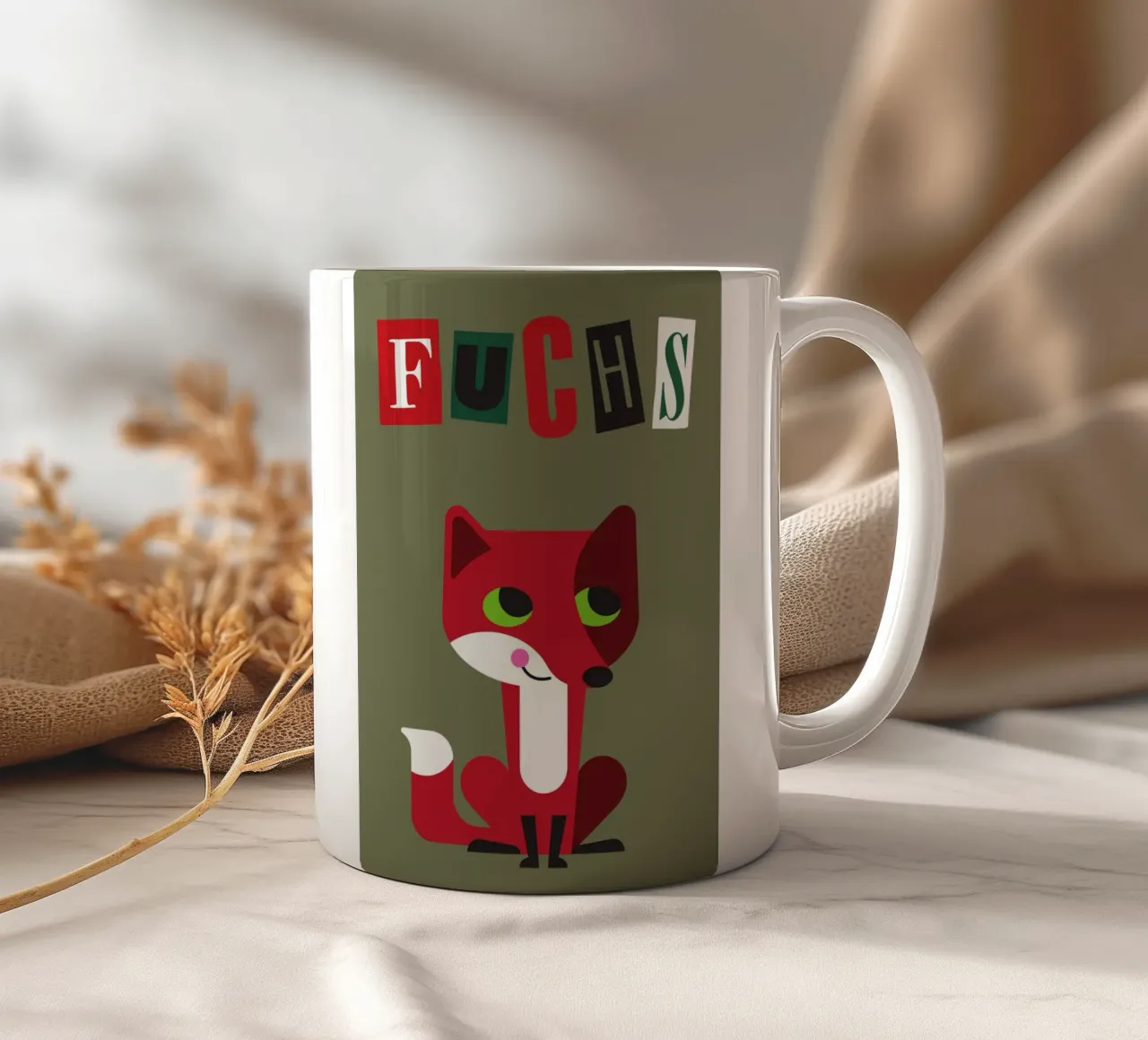 Fox 02 tazza in ceramica da Looks n Brains