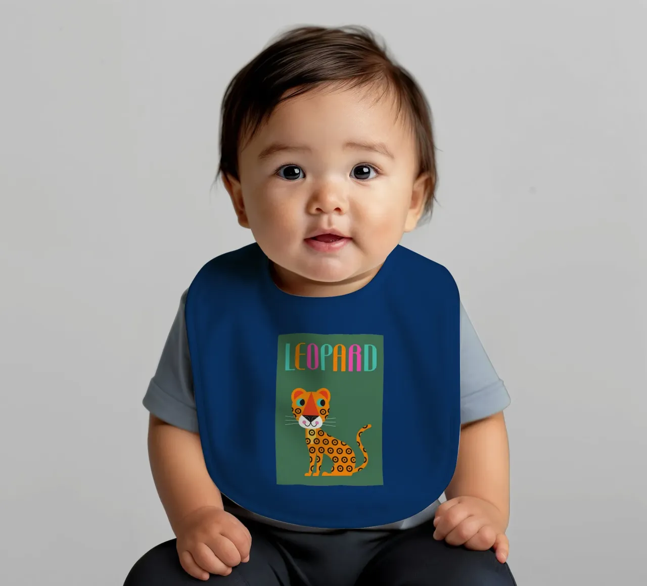 Leopard Babylätzchen von Looks n Brains