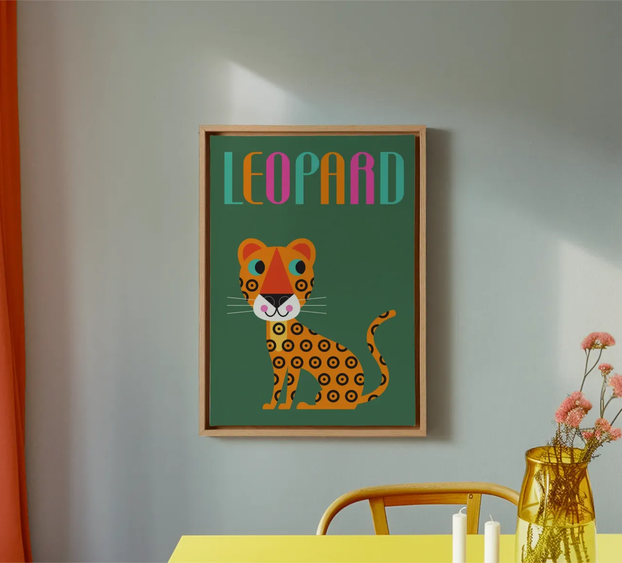 Leopard canvas by Looks n Brains
