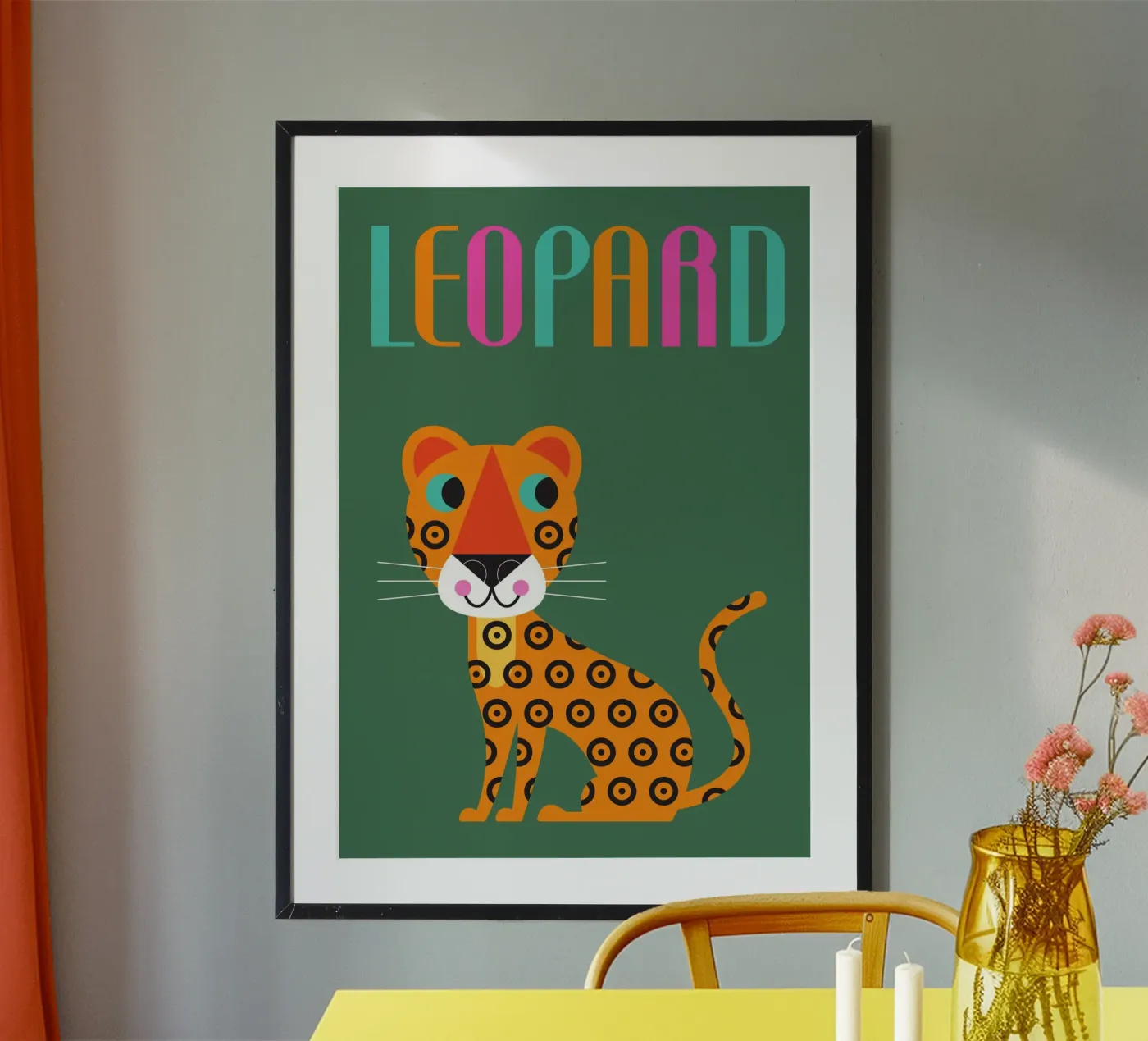 Leopard Poster von Looks n Brains