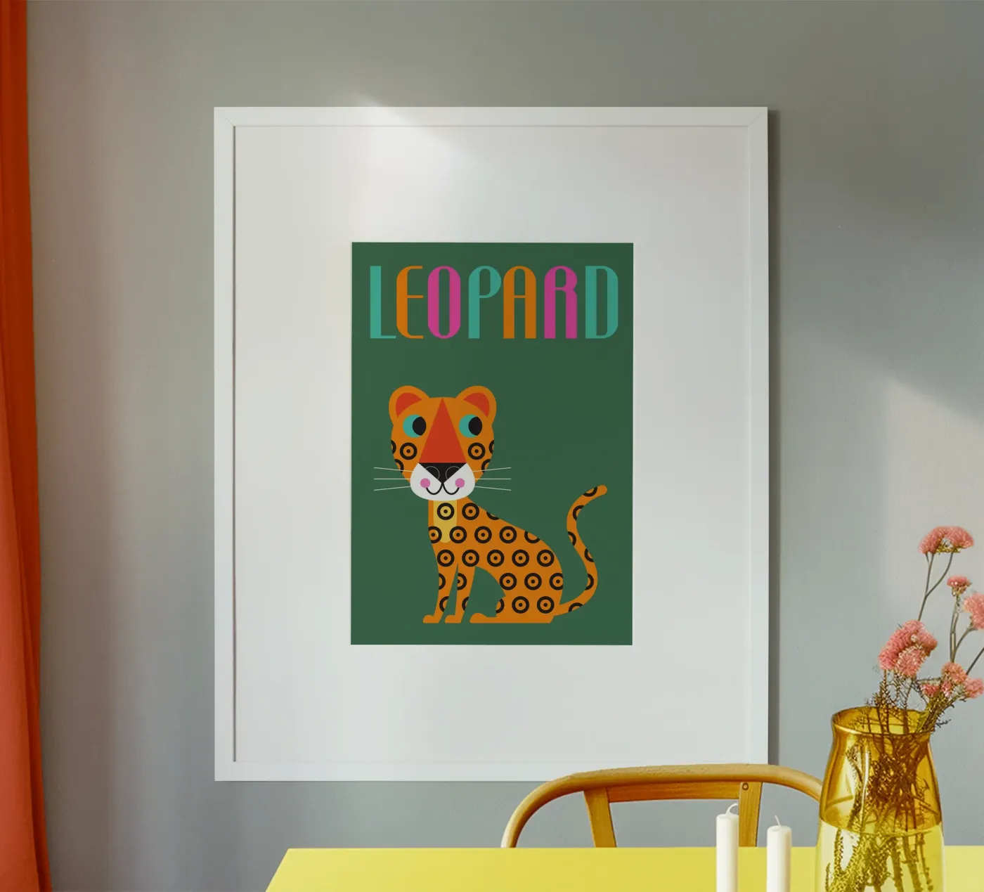 Leopard Poster von Looks n Brains