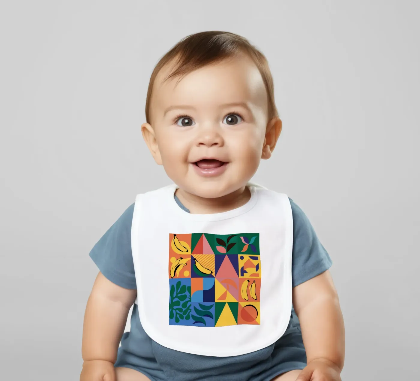 Patchwork geometrico tropicale bavaglino da Sun Riser