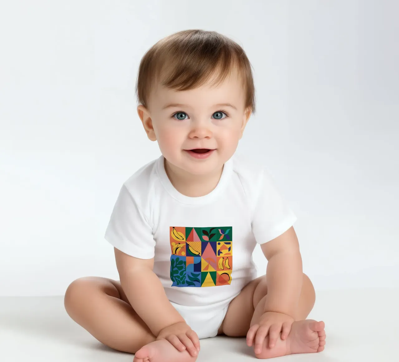 Tropical Geometric Patchwork body bébé de Sun Riser