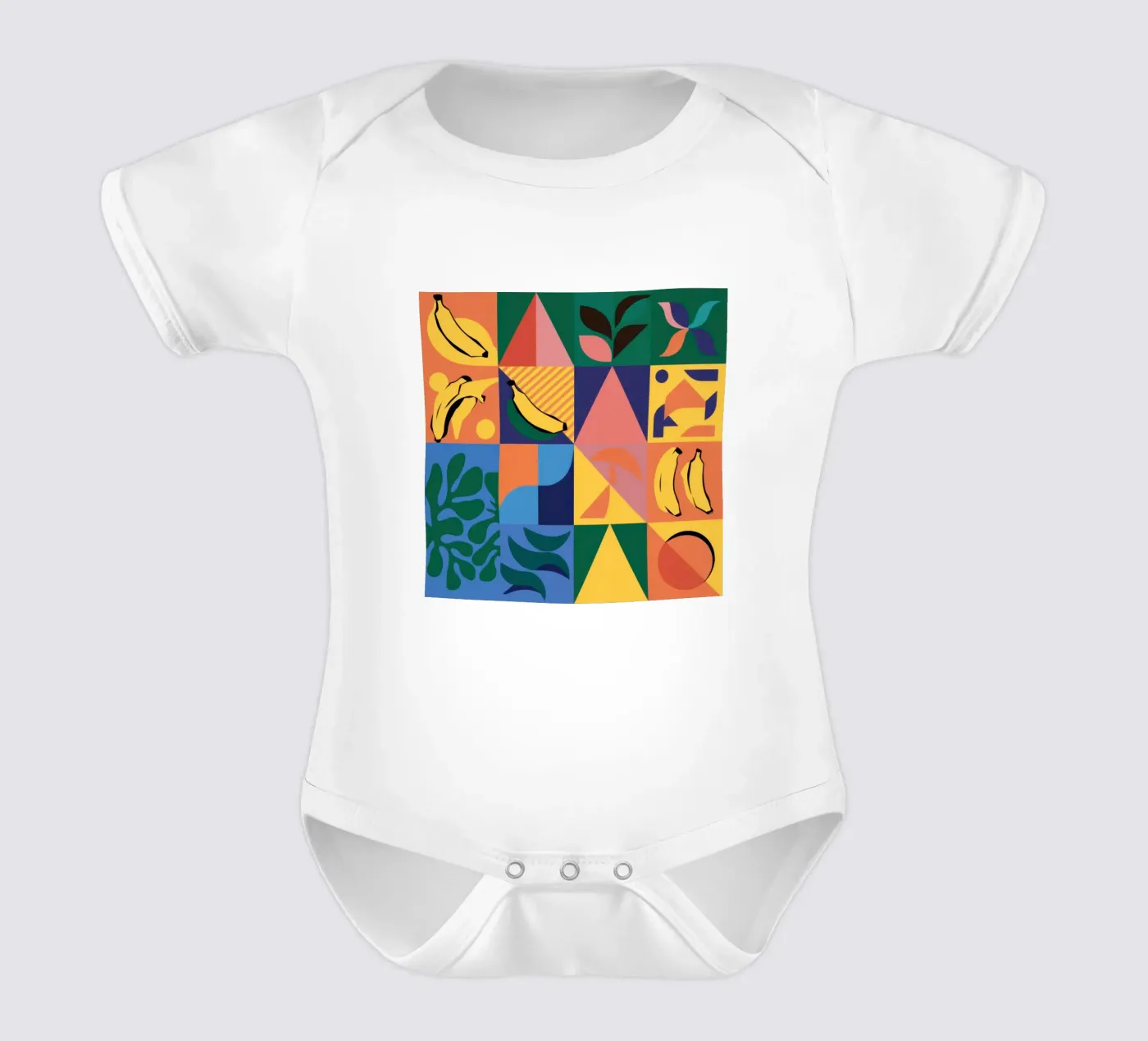 Patchwork géométrique tropical body bébé de Sun Riser
